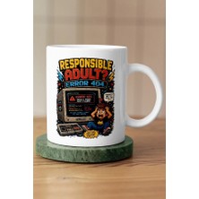 Mithor Shop Responsible Adult Error 404 Piksel Art Tasarım Kupa