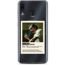 Moonset Samsung Galaxy A20/A30 Uyumlu Baskılı Yumuşak Silikon Şeffaf Telefon Kılıfı