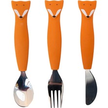 Trixie Silikon Çatal Kaşık ve Bıçak Seti Mr.fox