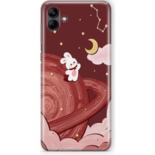 Moonset Samsung Galaxy A07 Uyumlu Baskılı Yumuşak Silikon Şeffaf Telefon Kılıfı