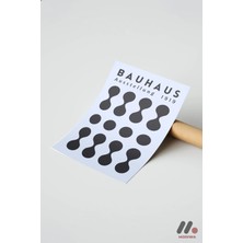 Modiwa Design Bauhaus 1919 Nokta Deseni, Çerçevesiz Yüksek Kalite Duvar Afişi - Modern Ev Dekorasyonu