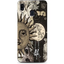 Moonset Samsung Galaxy A20/A30 Uyumlu Baskılı Yumuşak Silikon Şeffaf Telefon Kılıfı