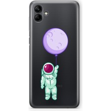 Moonset Samsung Galaxy A05 Uyumlu Baskılı Yumuşak Silikon Şeffaf Telefon Kılıfı