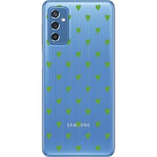 Moonset Samsung Galaxy M52 Uyumlu Baskılı Yumuşak Silikon Şeffaf Telefon Kılıfı