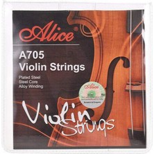 7Nota Alice A-705 Takım Keman Teli Normal Chrome Tansion A705