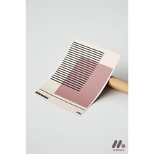 Modiwa Design Bauhaus Çizgi ve Blok Yüksek Kalite Duvar Afişi - Modern Ev Dekorasyonu