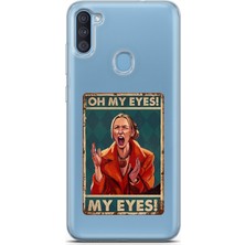 Moonset Samsung Galaxy A11/M11 Uyumlu Baskılı Yumuşak Silikon Şeffaf Telefon Kılıfı