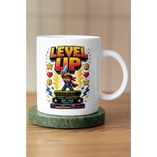 Mithor Shop Level Up Power Up Piksel Art Tasarım Kupa