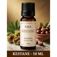 E.M.S Kestane Esansiyel Uçucu Yağ Buhurdanlık Yağı Difüzör Esansı Aromaterapi Kestane Oda Kokusu 10 ml