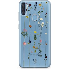 Moonset Samsung Galaxy A11/M11 Uyumlu Baskılı Yumuşak Silikon Şeffaf Telefon Kılıfı