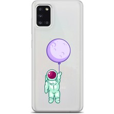 Moonset Samsung Galaxy A31 Uyumlu Baskılı Yumuşak Silikon Şeffaf Telefon Kılıfı