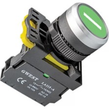 Gwest A5-10/1 ,KONTAK-1A Yeşil-Start Yaylı M22 Buton