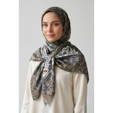 İpekçe Ipekçe Eşarp Ip Rayon 100*100 Desenli - Yeşil