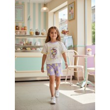 Melomel Icecream Kız Çocuk T-Shirt Şort Takım