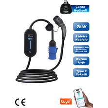 Hims 7kw Ev Tipi Taşınabilir Elektrikli Araç Şarj Istasyonu Hctk-7-Ps