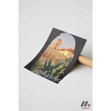 Modiwa Design Palermo Seyahat Posteri, Çerçevesiz Yüksek Kalite Duvar Afişi - Seyahat Severlere Hediye