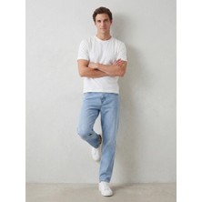 Noux Pamuk Basic Esnek Bisiklet Yaka T-Shirt