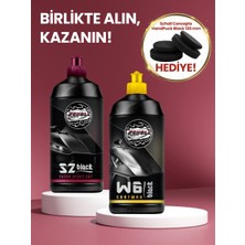 Scholl Concepts S2 Black High Performance Compound 500 ml + W6 Black Coatwax 500 ml + Hand Puck Black 130/50 Mm(Hediye)