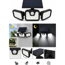 Gaman 1725A 30WATT Güneş Enerjili Hareket Sensörlü 74 Ledli 3 Modlu Solar Duvar Sokak Lambası