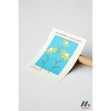 Modiwa Design Flower Gallery London Posteri, Çerçevesiz Yüksek Kalite Duvar Afişi - Modern Ev Dekorasyonu
