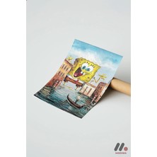 Modiwa Design Çizgi Film Karakteri Venedik Yüksek Kalite Duvar Afişi - Renkli Ev Dekorasyonu