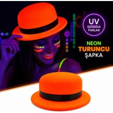 Akıllı Bayi Neon Turuncu Uv Parti Şapkası Plastik Aby
