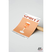 Modiwa Design Spritz Kokteyl Posteri, Çerçevesiz Yüksek Kalite Duvar Afişi - Mutfak Dekorasyonu