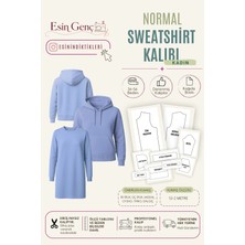 Esin'in Diktikleri Kadın Normal Kollu Sweatshirt Kalıbı | 36-56 Beden | Kağıt Baskı | Profesyonel Dikiş Kalıbı