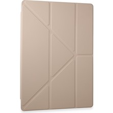 Bezos Galaxy Tab A9 Plus Kılıf Kalemlikli Mars Tablet Kılıfı - Rose Gold