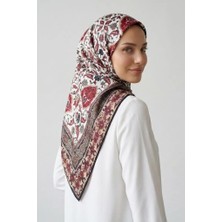 İpekçe Ipekçe Eşarp Ip Rayon 100*100 Desenli - Kırmızı