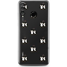 Moonset Huawei P30 Lite Uyumlu Baskılı Yumuşak Silikon Şeffaf Telefon Kılıfı