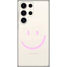 Moonset Samsung Galaxy S24 Ultra Uyumlu Baskılı Yumuşak Silikon Şeffaf Telefon Kılıfı