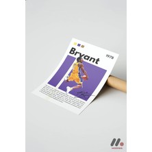 Modiwa Design Kobe Bryant Mor Poster, Çerçevesiz Yüksek Kalite Duvar Afişi - Spor Severlere Hediye