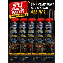 Leon Premium *5 Adet*süper Güçlü Pas Sökücü Yağlayıcı Koruyucu Temizleyici 400 ml