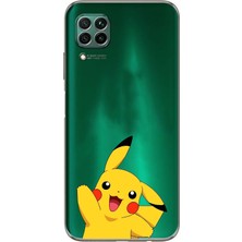 Moonset Huawei P40 Lite Uyumlu Baskılı Yumuşak Silikon Şeffaf Telefon Kılıfı