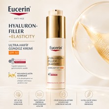 Eucerin Hyaluron-Filler + Elasticity Ultralight Day Care Yüz Kremi SPF50 50 ml