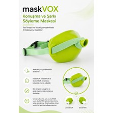 Tagesan Ses Terapisi ve Vokal Egzersiz Maskesi | Maskvox Konuşma ve Şarkı Söyleme Maskesi Yeşil