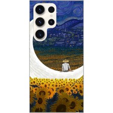 Moonset Samsung Galaxy S26 Ultra Uyumlu Baskılı Yumuşak Silikon Şeffaf Telefon Kılıfı