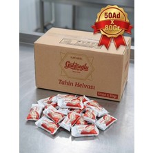 güldüoğlu Tahin Helvası 80 gr 50'li Paket Piknik Kahvaltılık Mini Helva