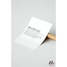 Modiwa Design Discipline Tanım Posteri, Çerçevesiz Yüksek Kalite Duvar Afişi - Motivasyon Hediyesi