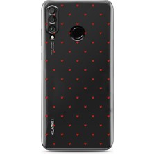 Moonset Huawei P30 Lite Uyumlu Baskılı Yumuşak Silikon Şeffaf Telefon Kılıfı