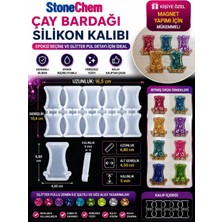 Stonechem Çay Bardağı Magnet Silikon Kalıbı 10’lu – Epoksi Reçine Magnet Kalıbı