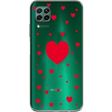 Moonset Huawei P40 Lite Uyumlu Baskılı Yumuşak Silikon Şeffaf Telefon Kılıfı