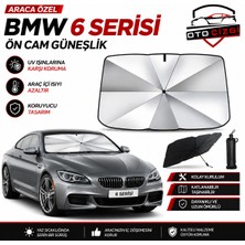 OtoÇizgi Bmw 6 Serisi  Şemsiye Tip Ön Cam Güneşliği Katlanabilir Uv Korumalı Araç Cam Güneşlik