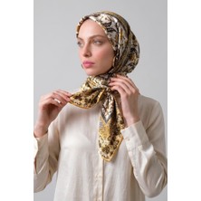 İpekçe Ipekçe Eşarp Ip Rayon 100*100 Desenli- Sarı