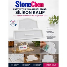Stonechem Epoksi Kartvizitlik Silikon Kalıp – Masaüstü Kartlık Reçine Kalıbı, Dekoratif Stand Kalıbı, Kendin Yap Hobi Kalıbı No:1