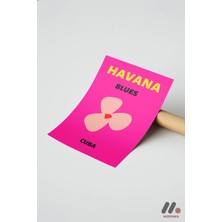 Modiwa Design Havana Küba Posteri, Çerçevesiz Yüksek Kalite Duvar Afişi - Seyahat Severlere Hediye