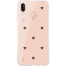 Moonset Huawei P20 Lite Uyumlu Baskılı Yumuşak Silikon Şeffaf Telefon Kılıfı