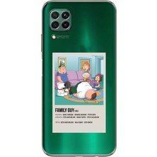 Moonset Huawei P40 Lite Uyumlu Baskılı Yumuşak Silikon Şeffaf Telefon Kılıfı