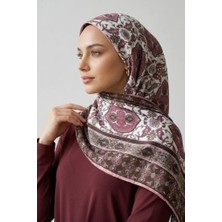 İpekçe Ipekçe Eşarp Ip Rayon 100*100 Desenli - Pembe